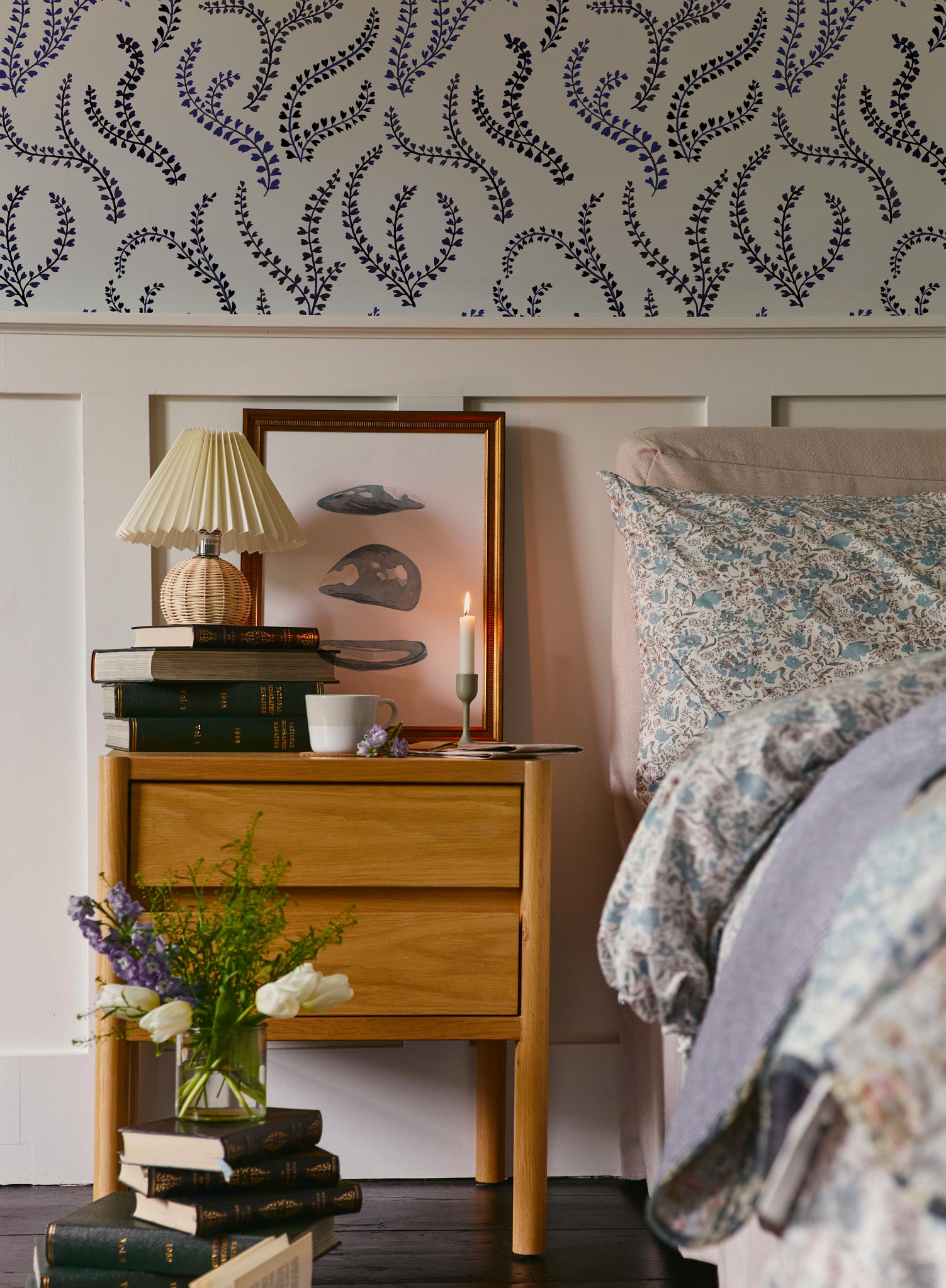 Ocean Flourish Wallpaper - High-Quality Waterproof Peel & Stick Wallpaper for Living Room, Bedroom, Office - Easy to Install & Removable - Perfect for Home Decor & Interior Design