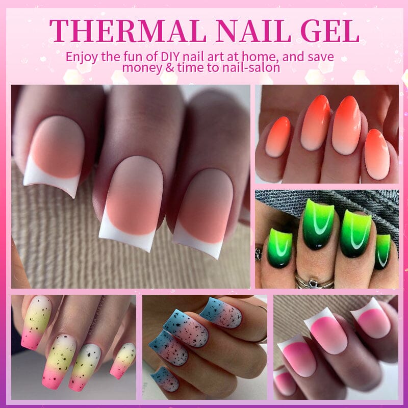 BORN PRETTY 10ml Thermal Nail Gel Polish - Color Changing Nail Lacquer for Manicures & Pedicures - Perfect for Home Salon, Nail Art Designs, and Professional Use