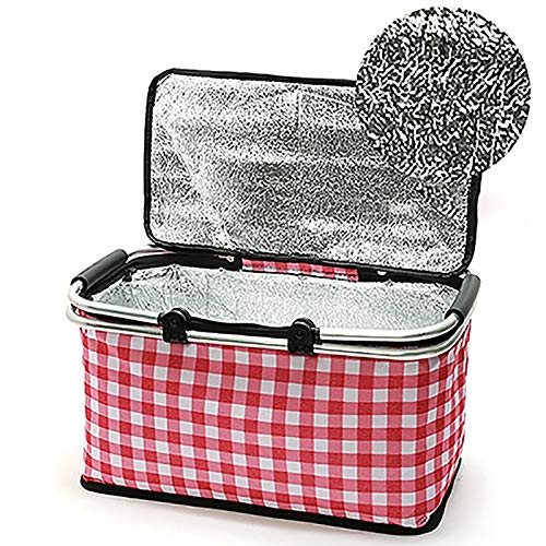 Premium Insulated Picnic Basket - Large Capacity, Portable Cooler Bag for Outdoor, Camping, Beach & Picnics - Keeps Food Fresh for Hours | Perfect for Family Outings, Hiking & Travel