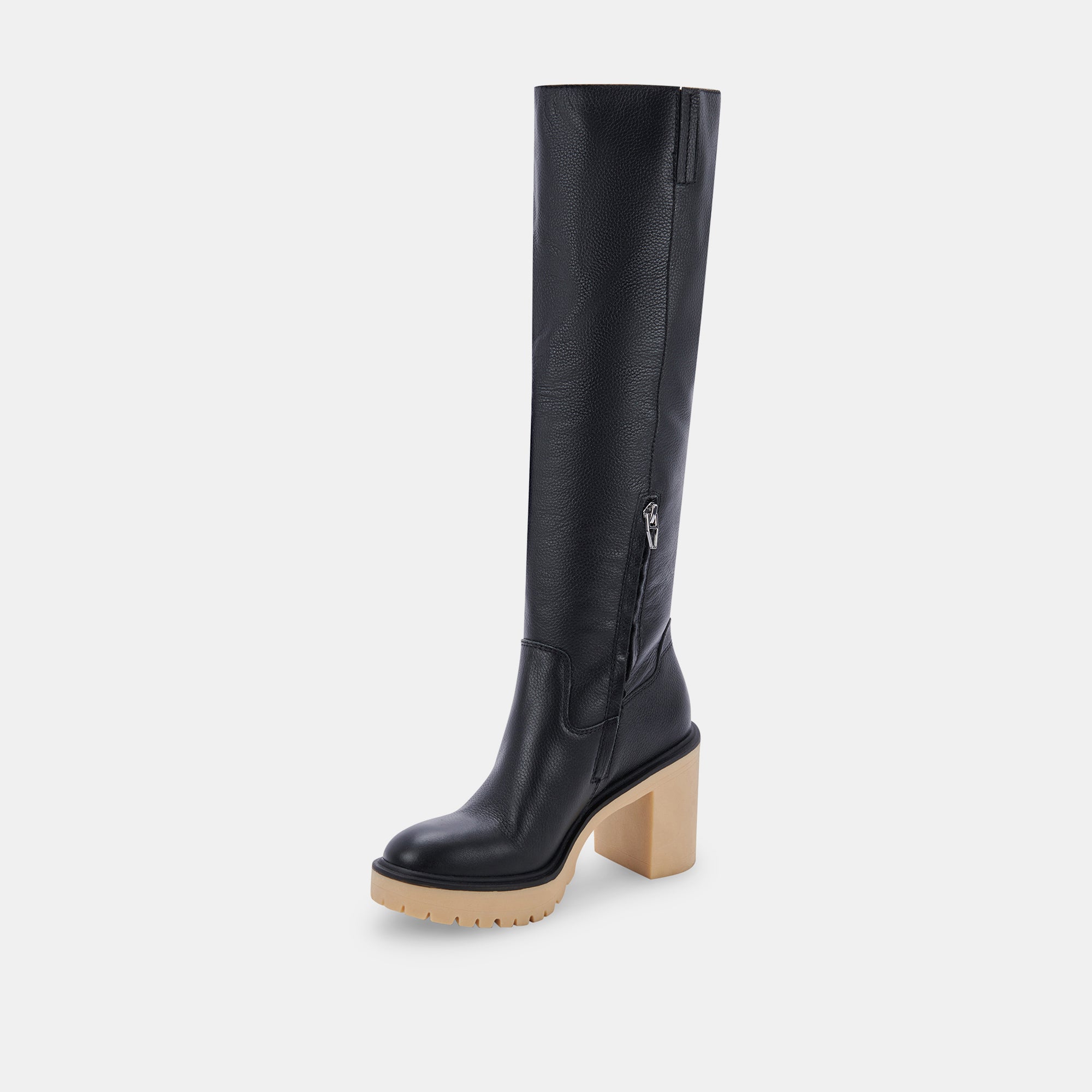 CORRY H2O Wide Calf Waterproof Black Leather Boots for Women - Comfortable & Stylish Rain Boots for Outdoor, Gardening, and Wet Weather