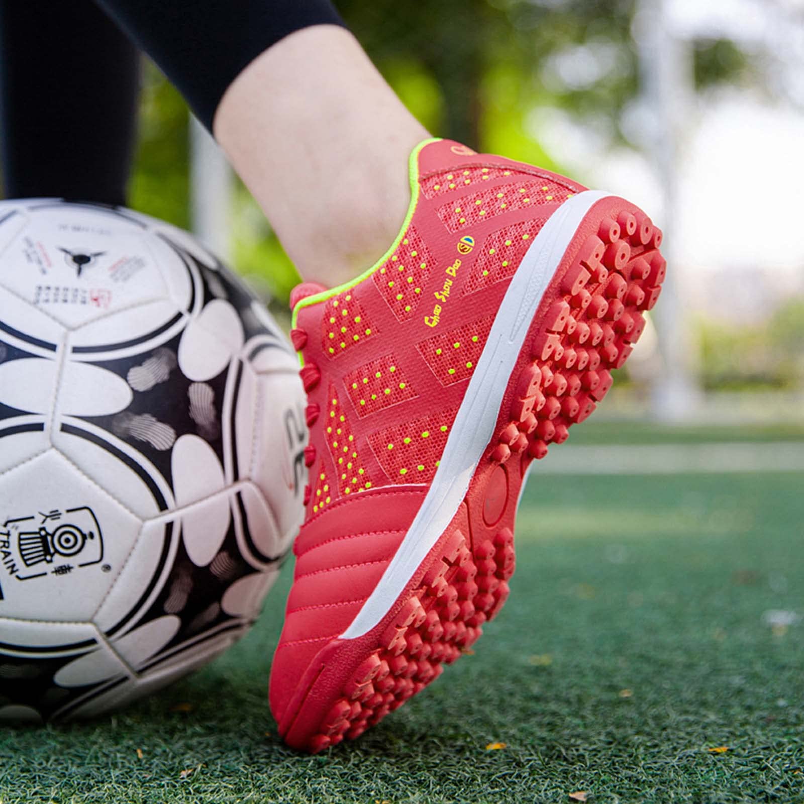 **Eliogn Men's & Youth Soccer Cleats - Boys & Girls Turf Football Shoes for Athletic Training & Games - Perfect for Field Play & Practice**