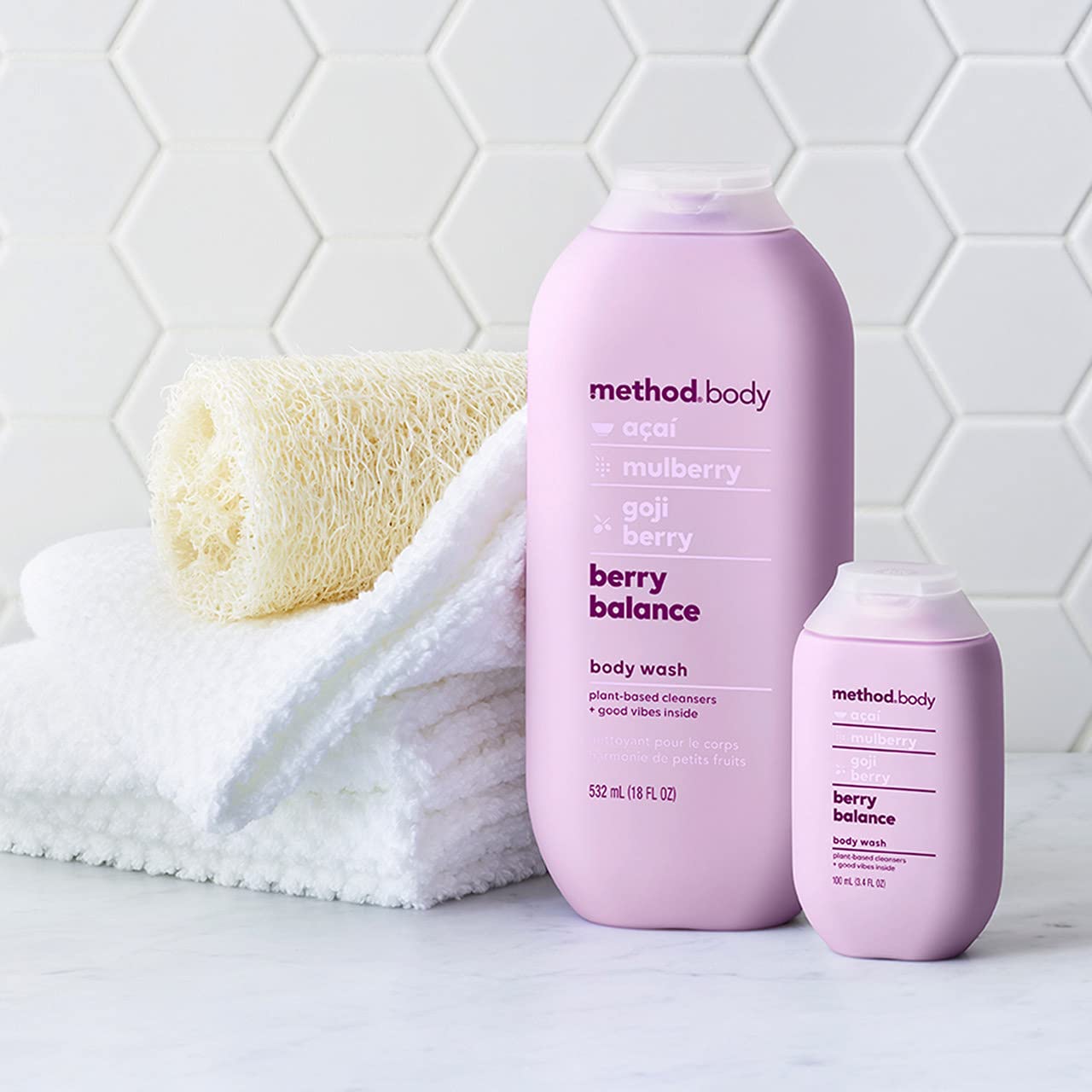 Method Berry Balance Body Wash - 18 oz (Pack of 6) | Paraben & Phthalate Free, Natural Fragrance | Refreshing Shower Gel for Daily Hydration & Skin Balance