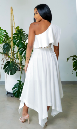 Elegant White Heavenly Goddess Dress for Women - Perfect for Weddings, Parties & Special Occasions