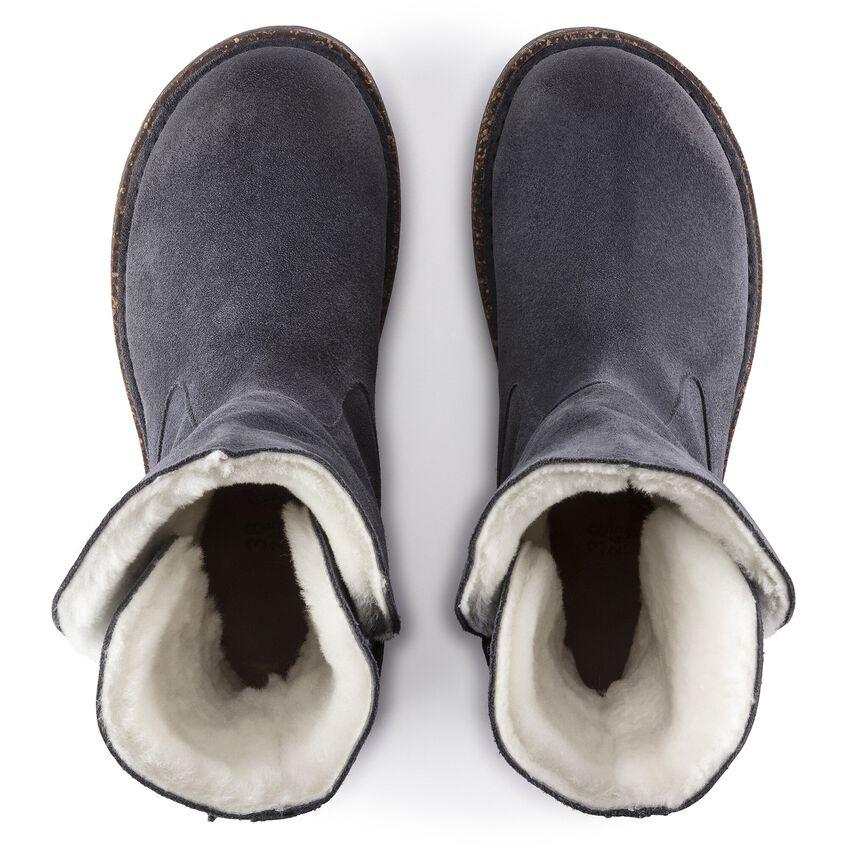 Birkenstock Uppsala Shearling Suede Leather Clogs - Comfortable Winter House Shoes for Women & Men - Perfect for Indoor, Outdoor & Cozy Home Wear
