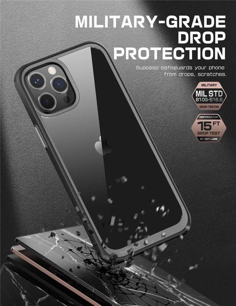 iPhone 12 6.1-inch (2020) SUPCASE Unicorn Beetle Pro Hybrid Protective Case - Shockproof Bumper Cover with Built-in Screen Protector for Everyday Protection | Perfect for Work, Travel & Outdoor Activities