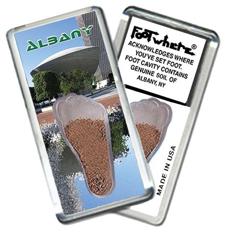 Albany 'FootWhere' Souvenir Fridge Magnet - USA Made Collectible (ABY204 The Egg) - Perfect for Refrigerators, Lockers & Travel Memories