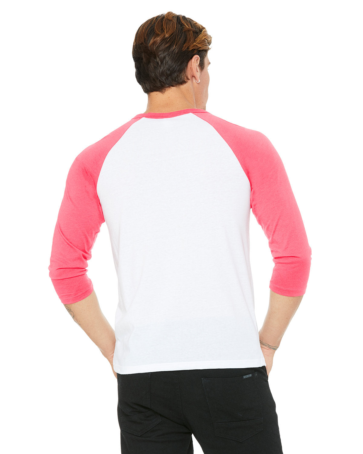 Bella + Canvas 3200 Unisex 3/4 Sleeve Baseball Tee - Soft Cotton Jersey T-Shirt for Men & Women - Perfect for Sports, Casual Wear & Team Uniforms