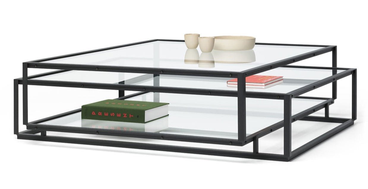 Modern Tangled Square Coffee Table by Spectrum Design - Stylish & Functional Centerpiece for Living Room, Lounge, or Office Decor