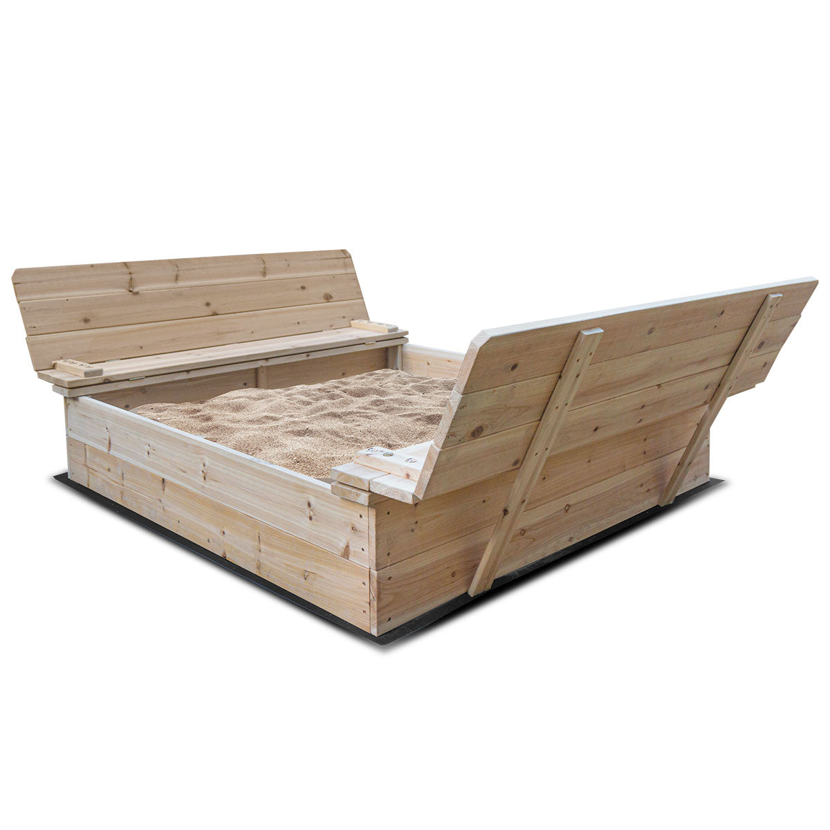 Strongbox XL Square Sandbox for Kids - Durable Outdoor Sandpit for Playground, Backyard & Beach - Perfect for Sand Play & Sensory Activities