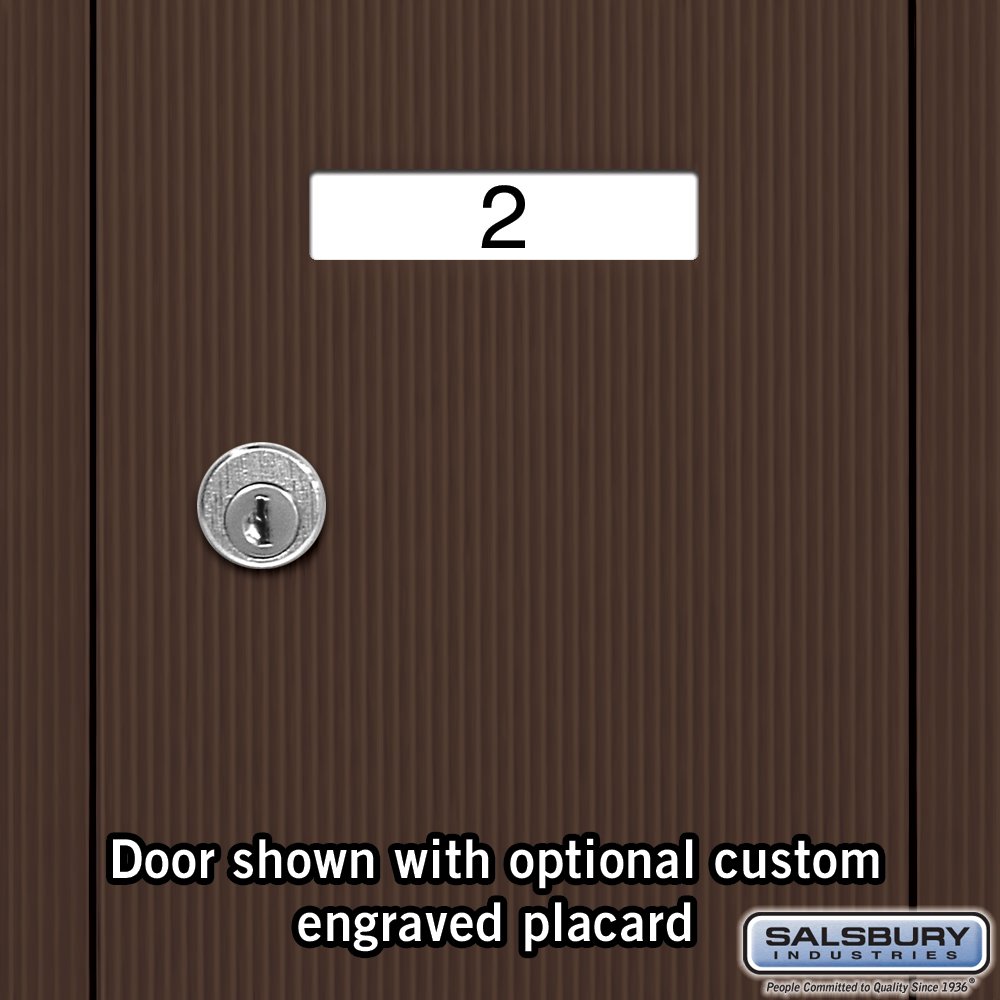 Salsbury Industries 3505ZSU USPS Approved 5-Door Vertical Surface Mount Mailbox in Bronze - Perfect for Residential & Commercial Mail Delivery