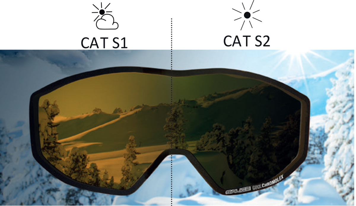 Salice Light Adaptive Kids Ski Goggles for Ages 3-6 Years - UV Protection & Anti-Fog Lens for Winter Sports & Outdoor Snow Activities
