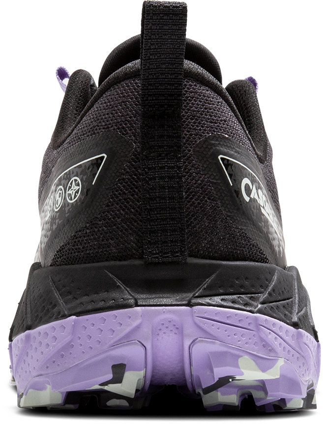 Women's Cascadia 18 WIDE Trail Running Shoes - Size 048 in Ebony/Sweet Lavender/Copper | Lightweight Hiking & Outdoor Walking Shoes for Women | Perfect for Trail Running, Hiking & Outdoor Adventures