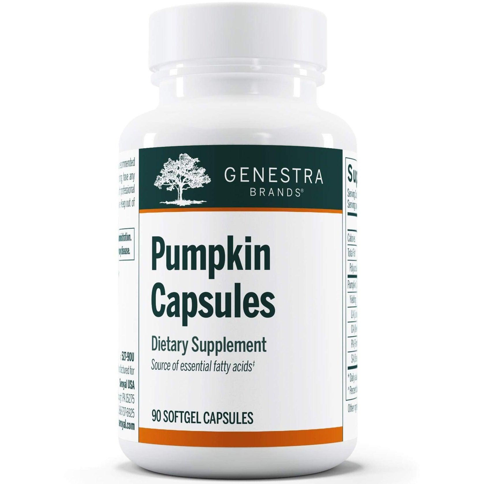 Genestra Pumpkin Seed Oil Softgel Capsules 90 Count - Supports Prostate & Urinary Health, Rich in Omega Fatty Acids - Perfect for Daily Wellness & Men's Health Supplements
