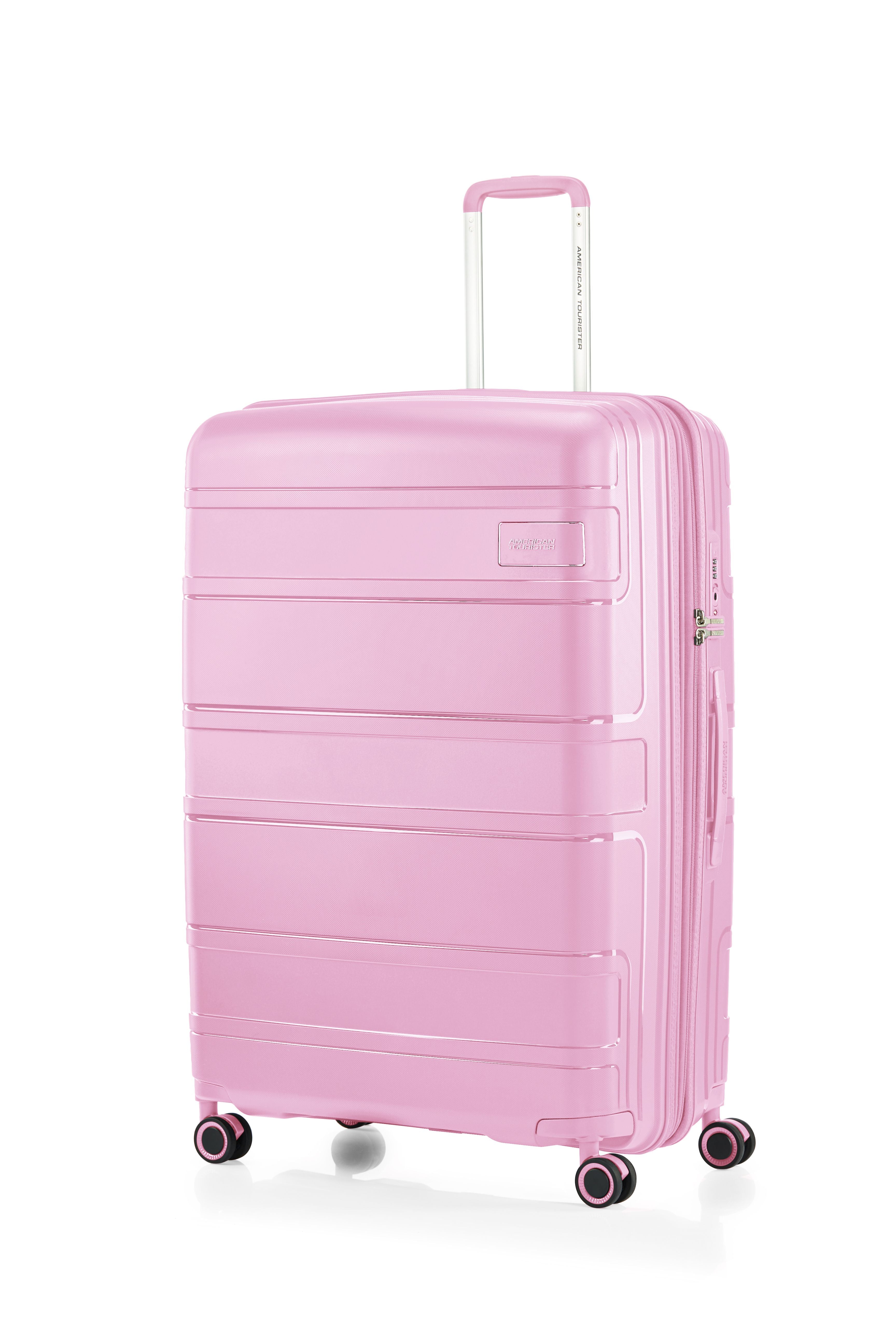 American Tourister Light Max 28-Inch Medium Spinner Suitcase - Fresh Pink | Lightweight Luggage for Travel, Business Trips & Weekend Getaways