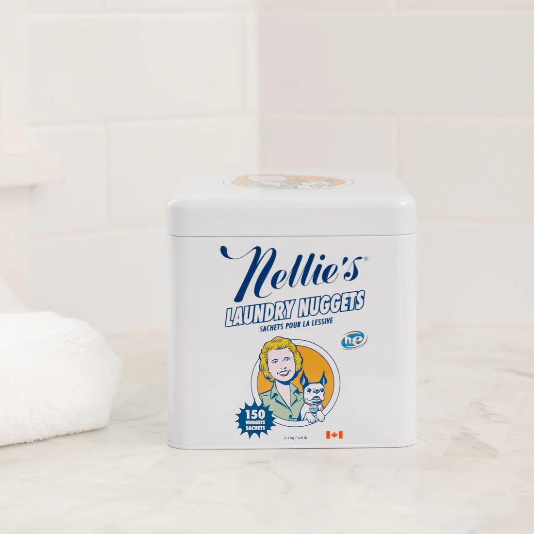 Nellie's Laundry Soda Nuggets - Eco-Friendly, Fragrance-Free Laundry Detergent for Sensitive Skin | Perfect for Baby Clothes, Delicates & Sustainable Cleaning