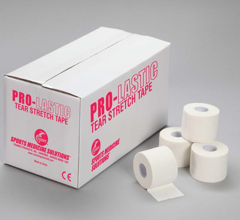 Cramer Pro-Lastic Stretch Tape - Premium Elastic Athletic Tape for Wrist & Ankle Support | Easy-Tear Flexible Adhesive Tape for Injury Taping, Sports Training & Compression Wrapping (Bulk Case) - Ideal for Athletes, Physical Therapy & First Aid Kits