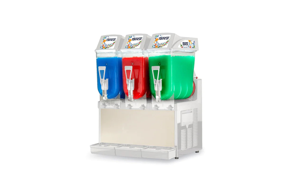 AMFTO Granita Machine with 3 Tanks - 12L Capacity Each, NSF/UL Certified GRA 123 | Perfect for Restaurants, Cafes & Commercial Slushie Production