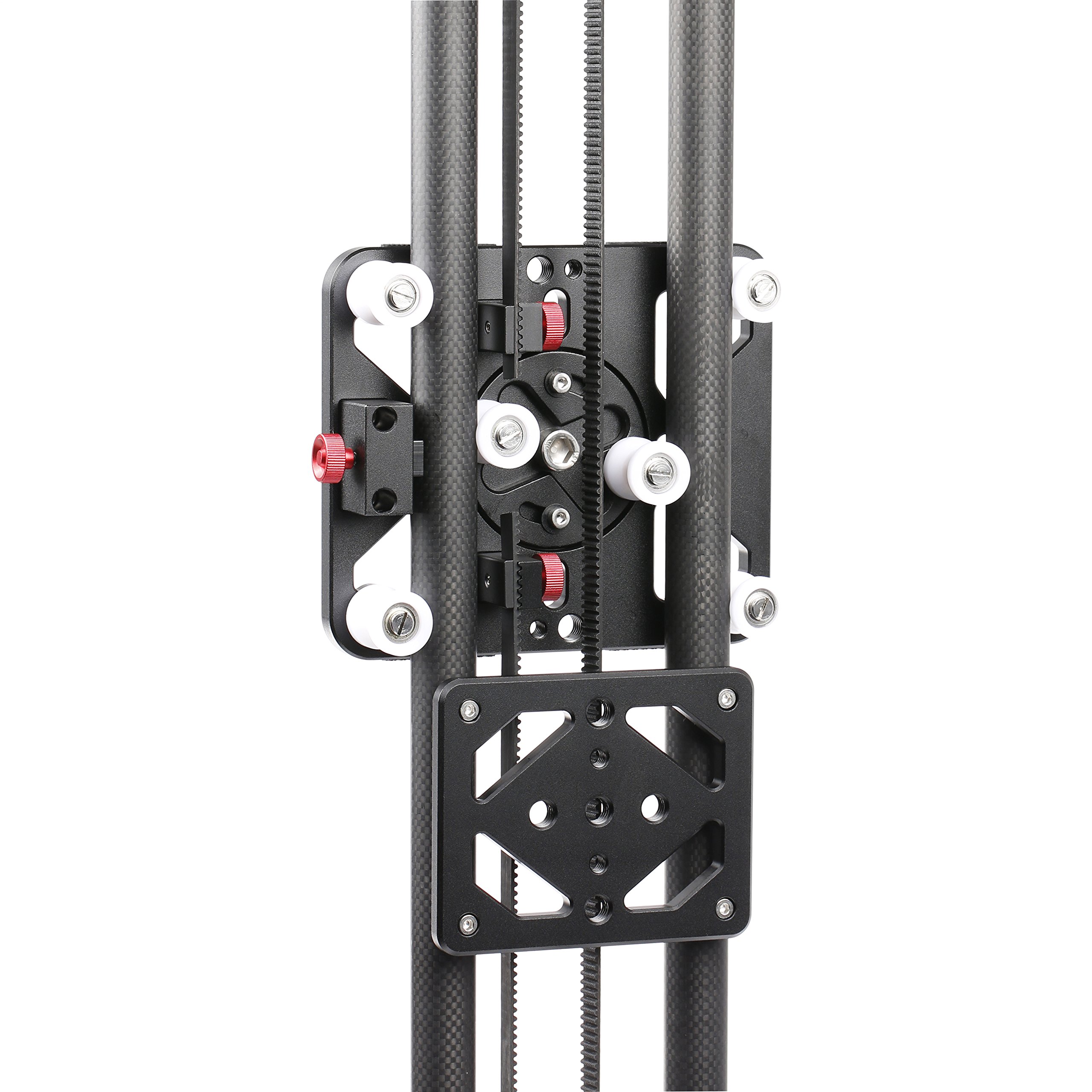 Movo/Sevenoak Expandable Carbon Fiber Sliding Track - Belt-Drive System with Weighted Flywheel Hand Control - Perfect for Home Gym, Physical Therapy & Fitness Training