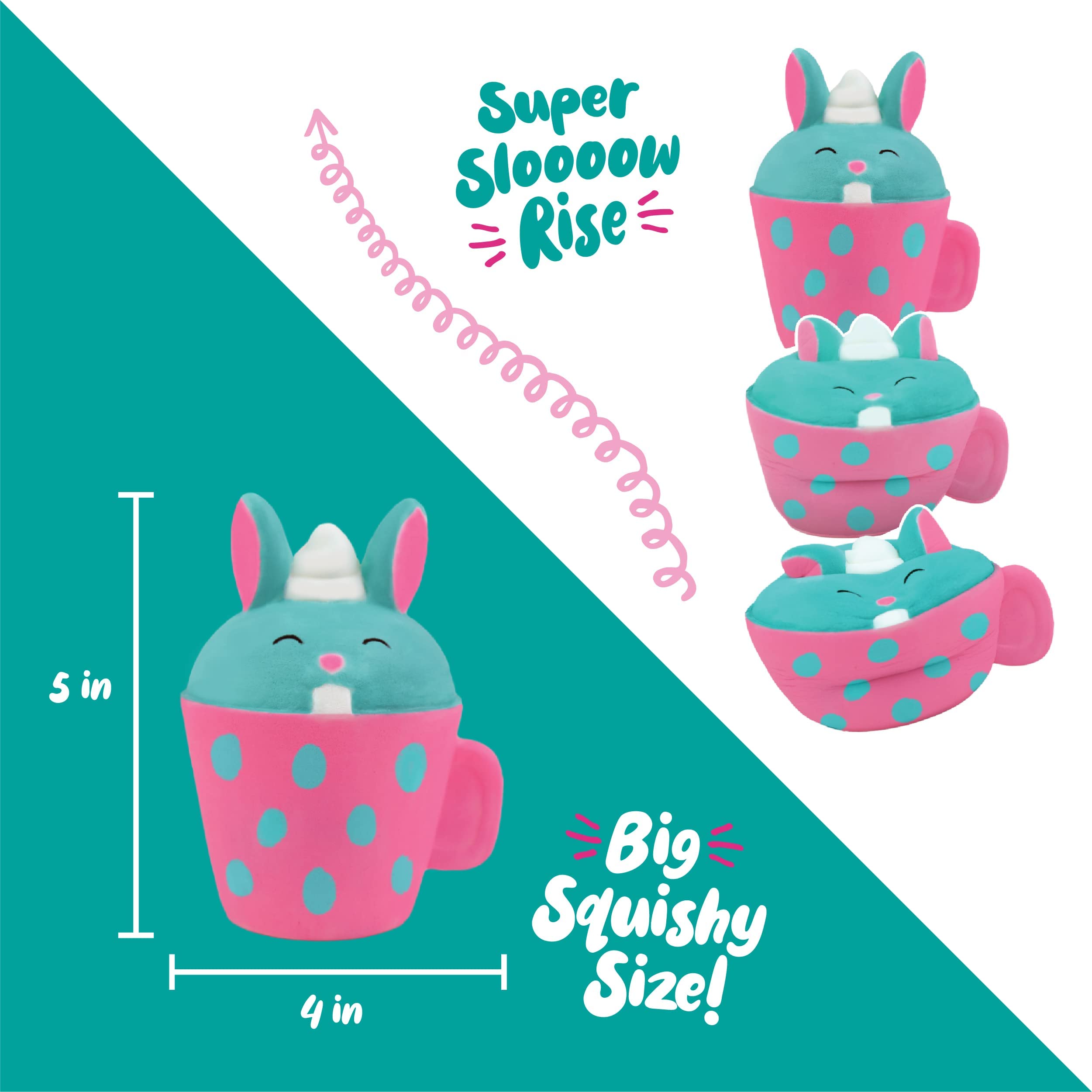 DOODLE HOG Easter Bunny Squishy Painting Kit - Creative Arts & Crafts DIY Toy for Kids Ages 8-12 - Fun Stress Relief Squishies for Boys & Girls - Perfect Easter Basket Stuffers & Birthday Gifts for Teens (Great for Party Favors, Classroom Activities & Sensory Play)