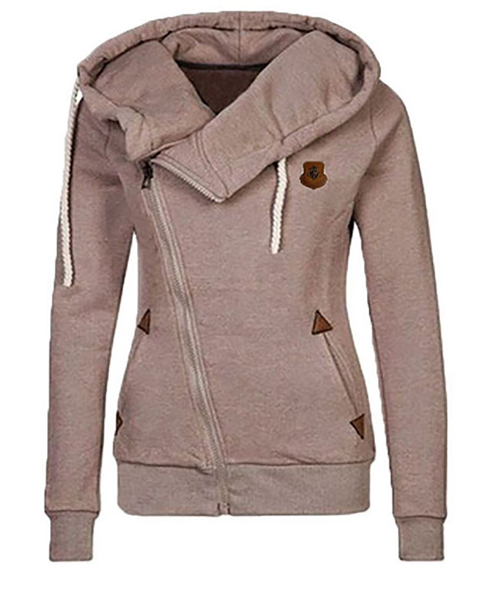 SDZYY Women's Fleece Hooded Jacket - Soft Long Sleeve Zipper Sweatshirt Coat for Casual Wear | Perfect for Outdoor Activities, Workout & Daily Comfort