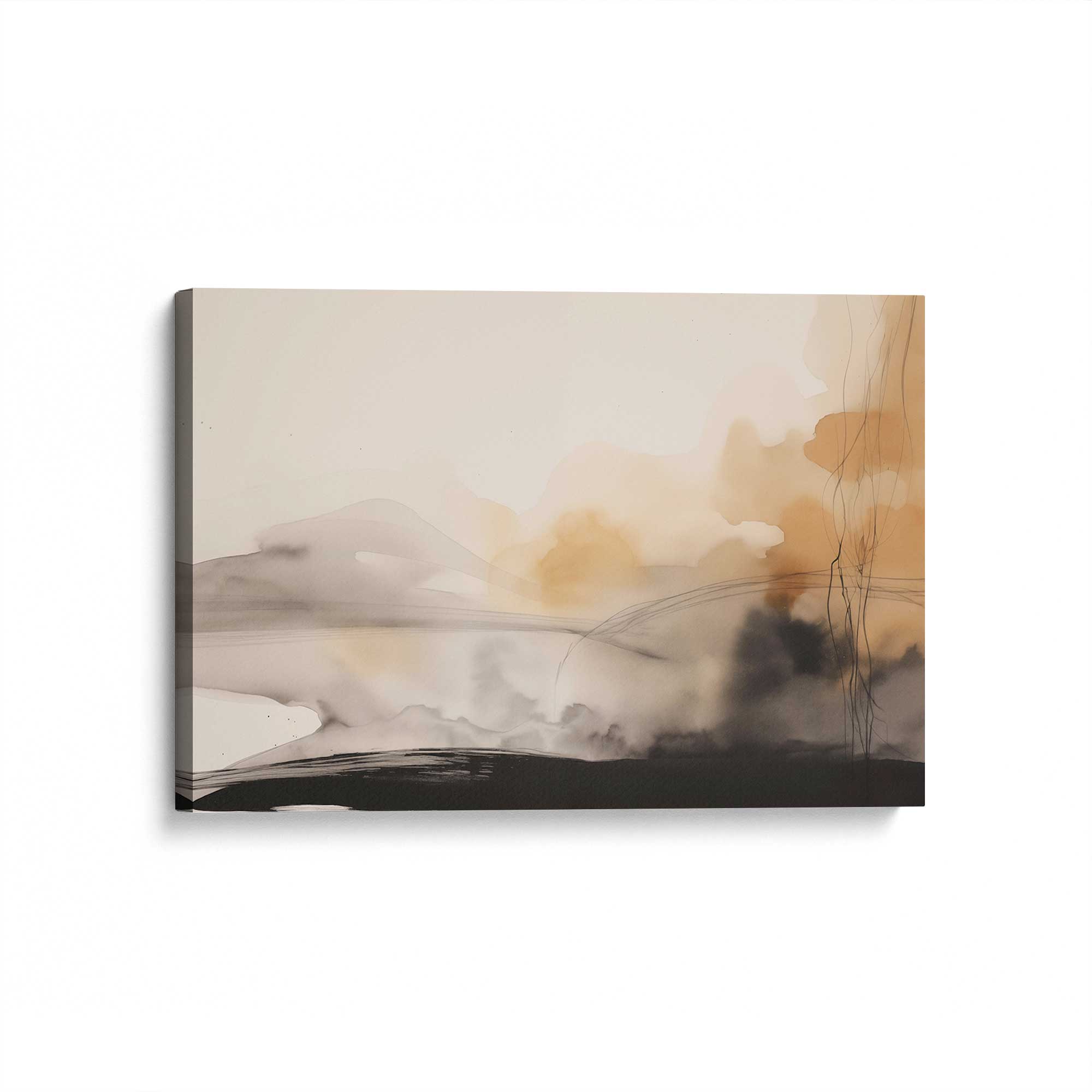 Rustic Copper Melody Canvas Wall Art Print - Handmade Home Decor for Living Room, Bedroom & Office