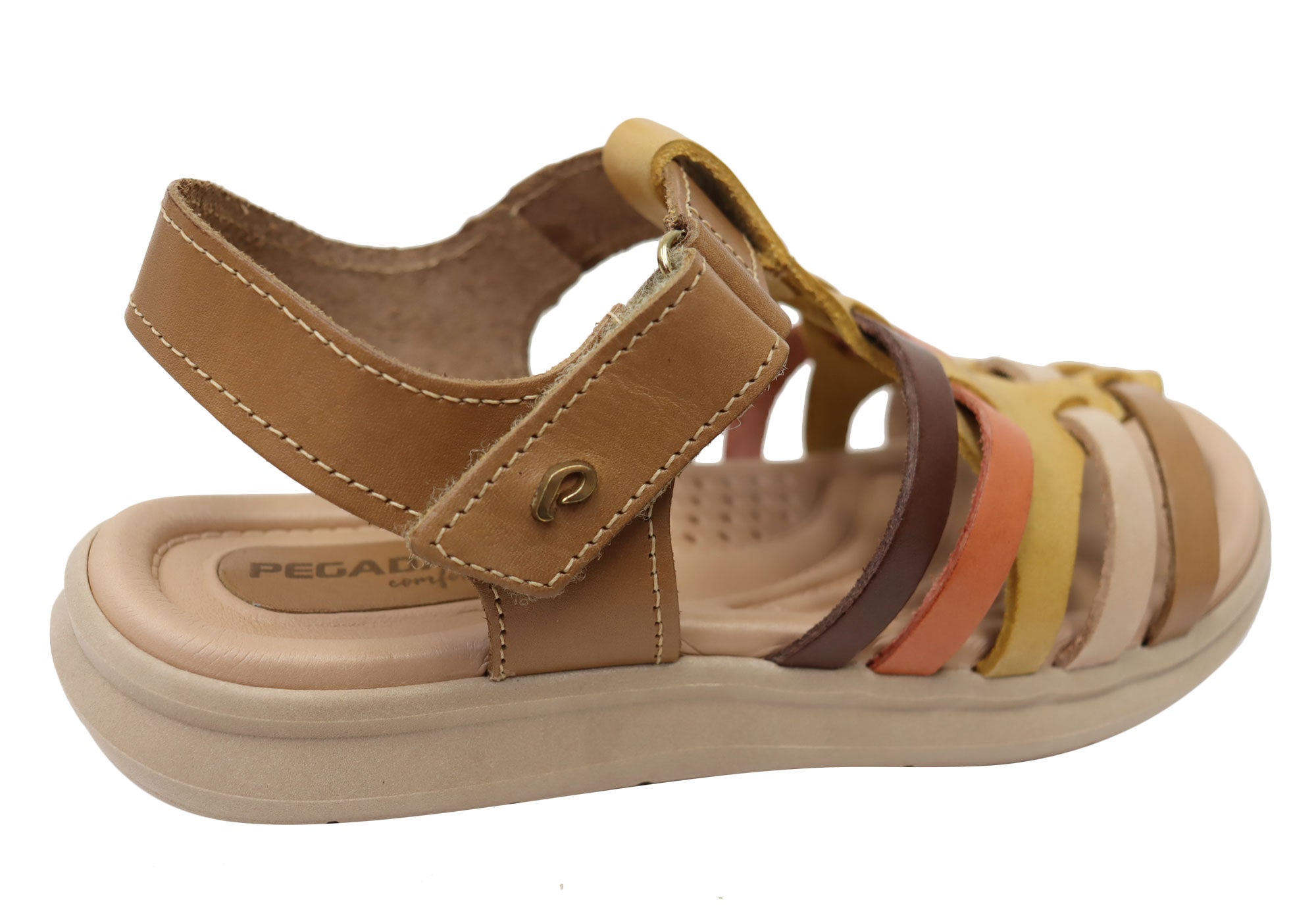 Eisha Women's Comfortable Leather Sandals - Handmade in Brazil - Perfect for Beach, Vacation & Summer Outfits