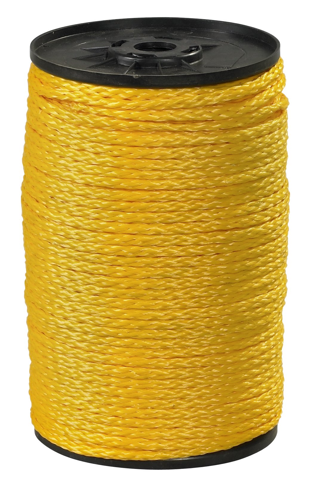 1/4 Inch 1000 lb Yellow Hollow Braided Polypropylene Rope - Heavy Duty Marine, Camping, and DIY Projects