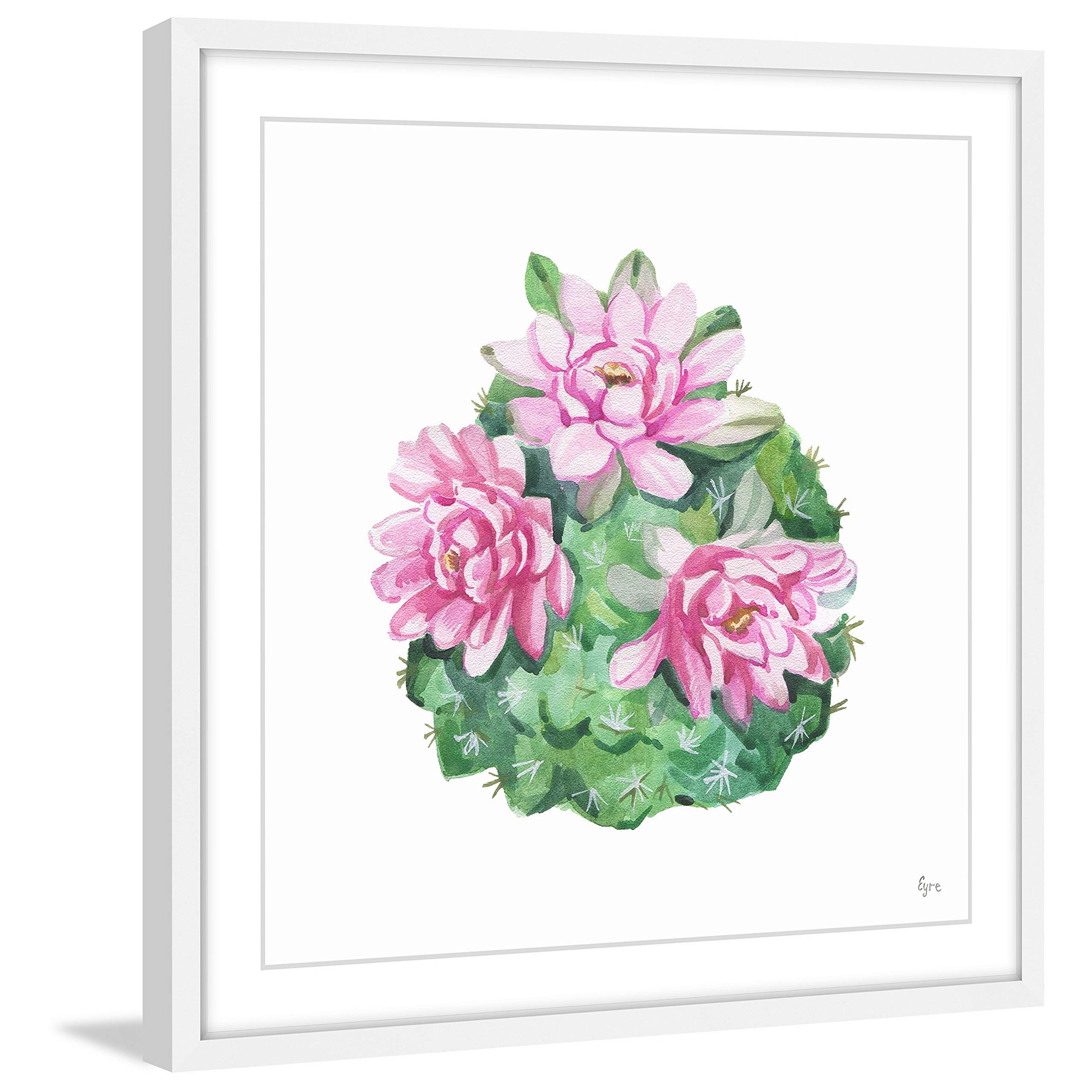 Marmont Hill - Handmade Pink Beauty Framed Canvas Art Print 32x32 Inches - Perfect for Living Room, Bedroom & Office Decor