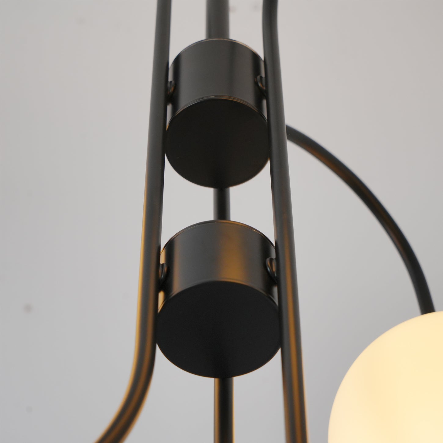 Elegant Gooseneck Chandelier - Modern Adjustable Ceiling Light Fixture for Dining Room, Bedroom, or Living Room Decor