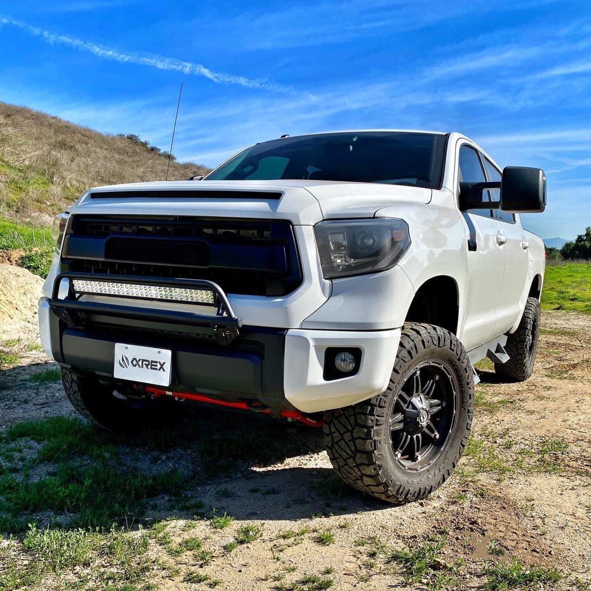 14-21 Toyota Tundra MK II LUXX Series LED Projector Headlights - Alpha Black | High-Performance Lighting Upgrade for Off-Road & Night Driving