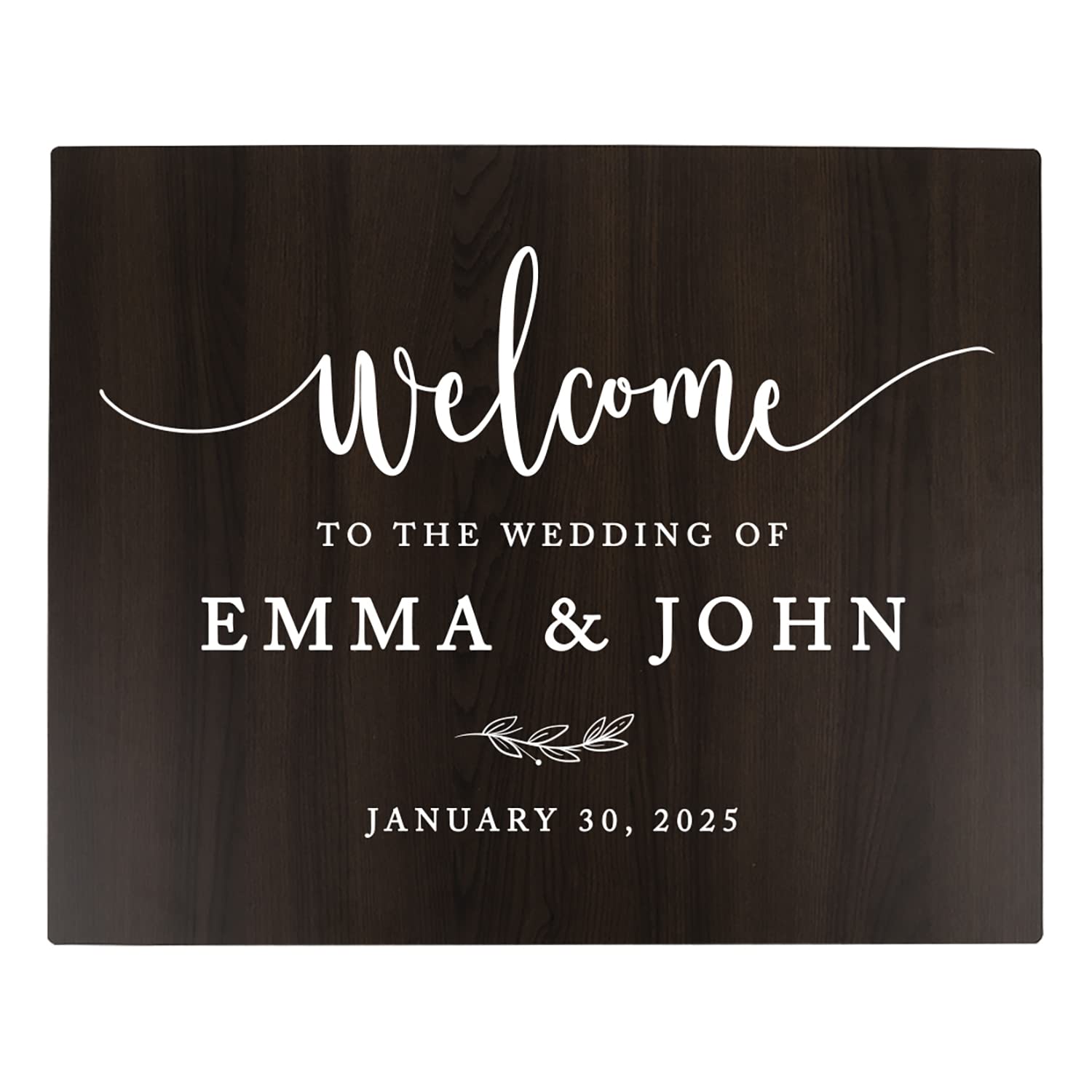 Custom Wooden Welcome Sign for Wedding - 16