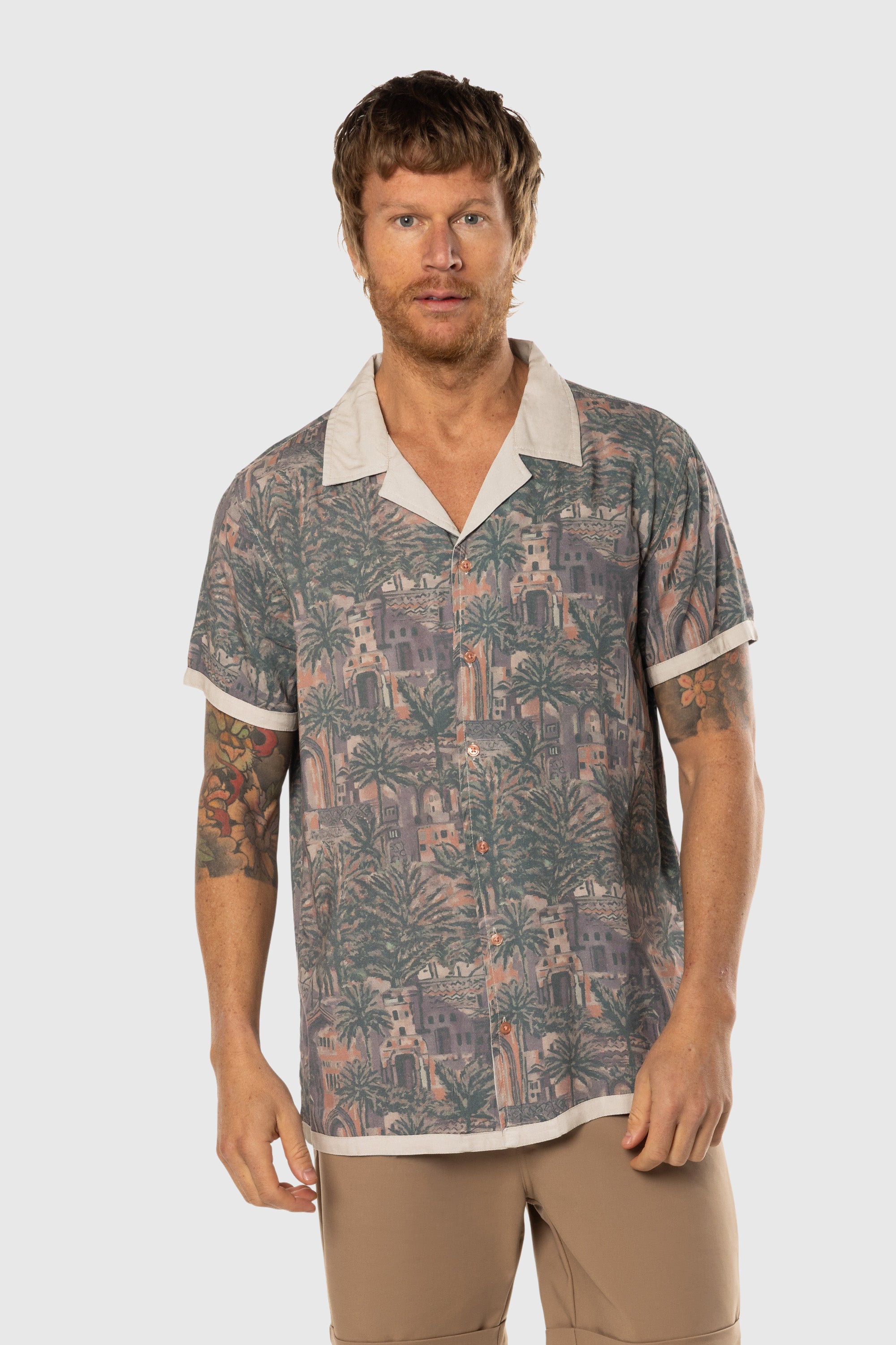 Stylish Men's Vice Button Up Shirt - Casual & Formal Wear for Work, Parties & Everyday Outfits