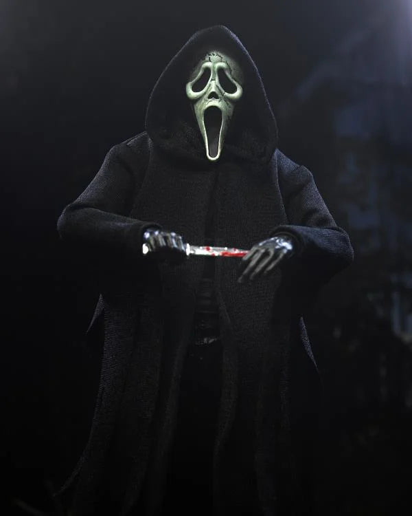 Ghost Face Inferno Ultimate Action Figure - Collectible Horror Movie Toy for Halloween, Cosplay & Display - Perfect for Fans of Scary Films & Collectors