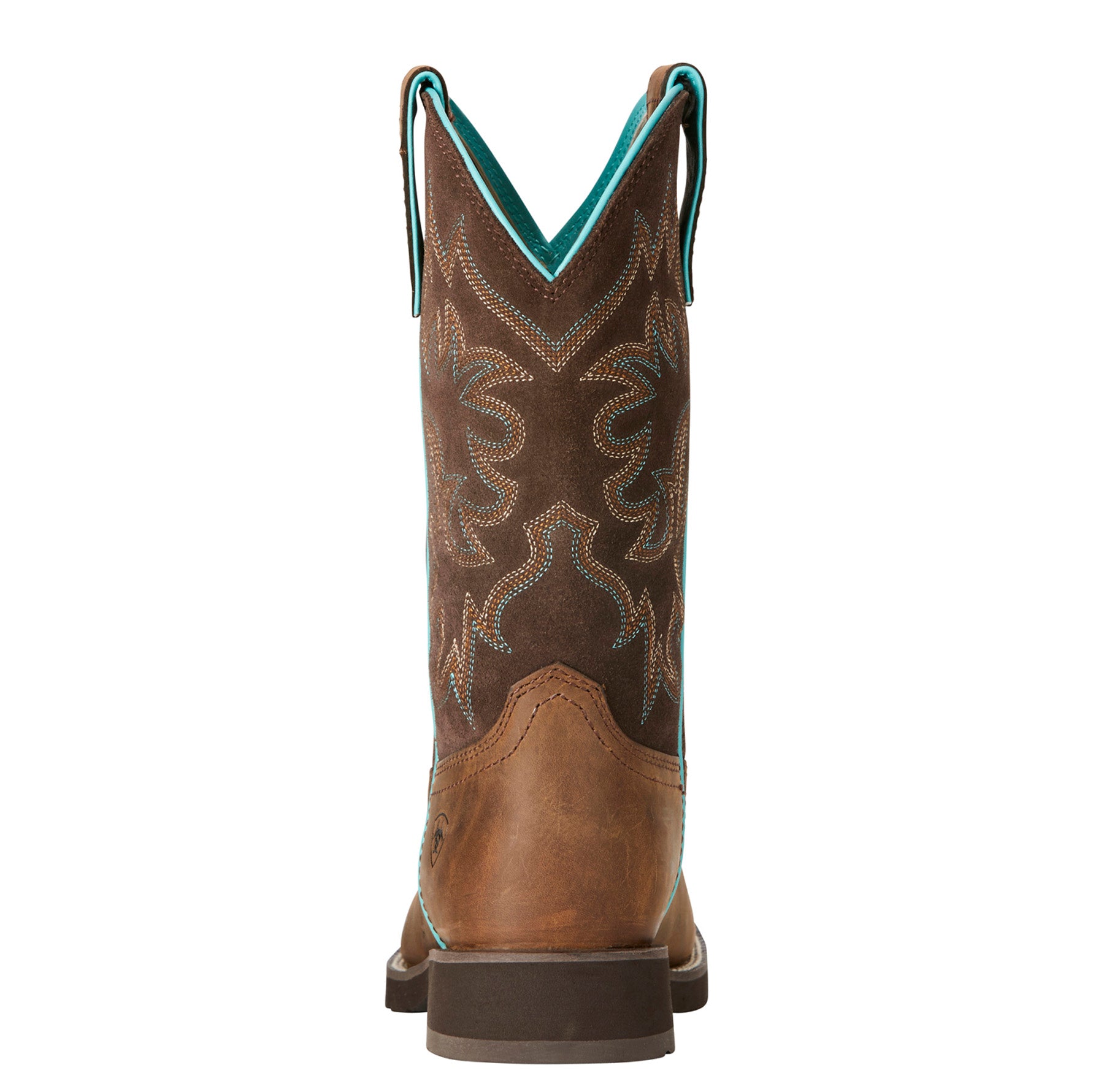 Ariat Women's Distressed Brown Delilah Round Toe Boots - Western Cowgirl Ankle Boots for Riding, Country Fashion & Everyday Wear