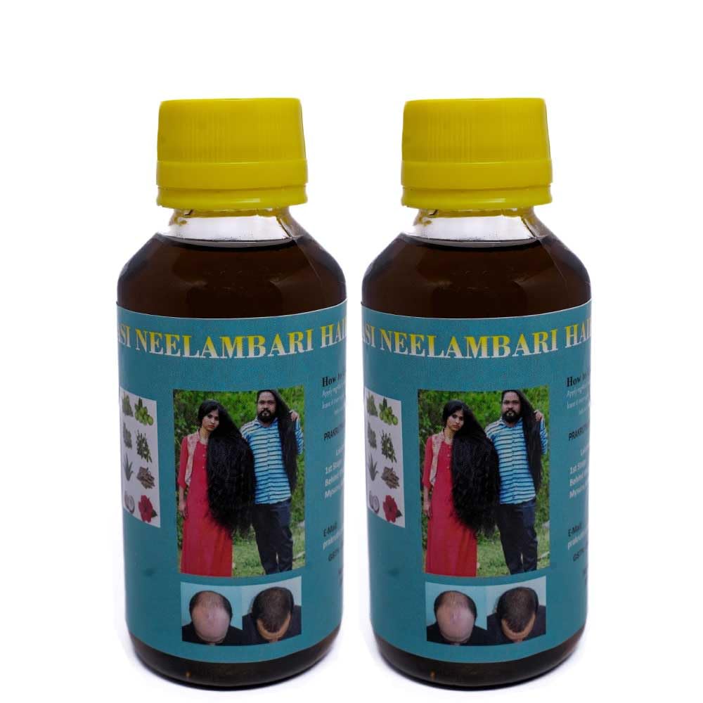 **Adivasi Neelambari Herbal Hair Oil - 100ml (Pack of 2) | Pure Natural Organic Hair Growth & Hair Fall Control Treatment | Strengthens & Repairs Damaged Hair | Perfect for Dry, Frizzy & Thinning Hair**    *(Use Case: Promotes healthy hair growth, reduces breakage, and nourishes scalp for men and women with all hair types.)*