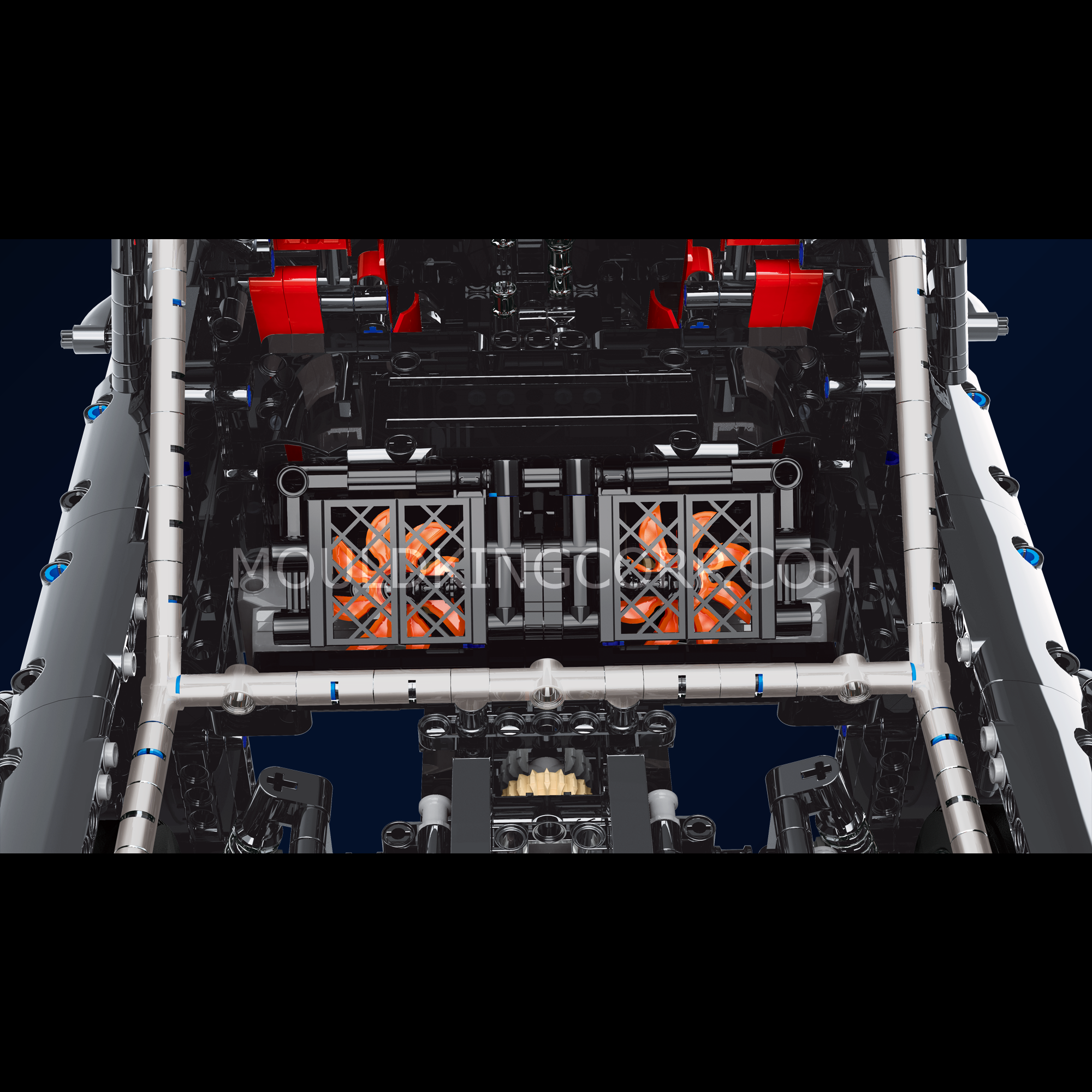 Mould King 13082S Remote Control Twin Turbo Muscle Car Building Kit - 3695 PCS STEM Toy for Adults & Teens | Perfect for Collectors, DIY Enthusiasts & Home Office Decor