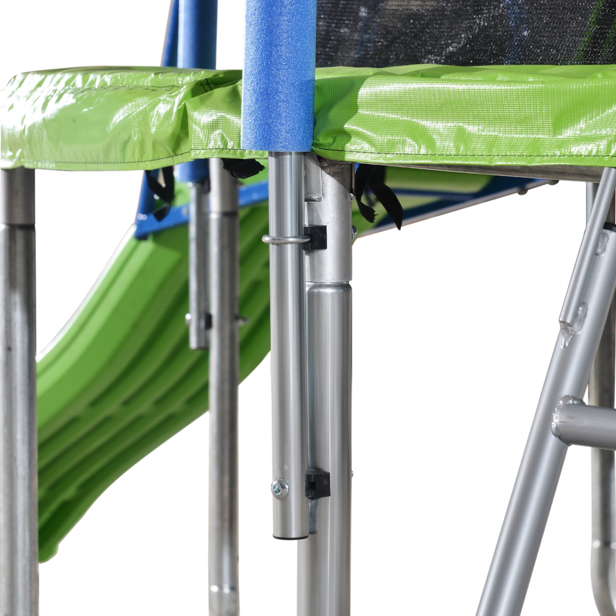 12FT Trampoline with Slide, Swings & Basketball Hoop - ASTM Approved Large Outdoor Trampoline with Safety Net & Ladder - Heavy Duty Backyard Trampoline for Kids & Adults - Perfect for Family Fun, Exercise & Outdoor Play