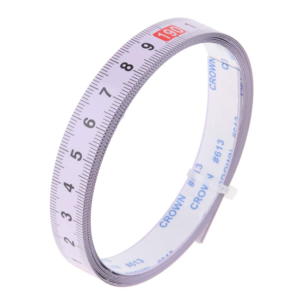 CALANDIS® Miter Saw Track Tape Measure - Self-Adhesive Metric Ruler 0-200CM (Left to Right) - Perfect for Woodworking, DIY Projects & Precision Cutting