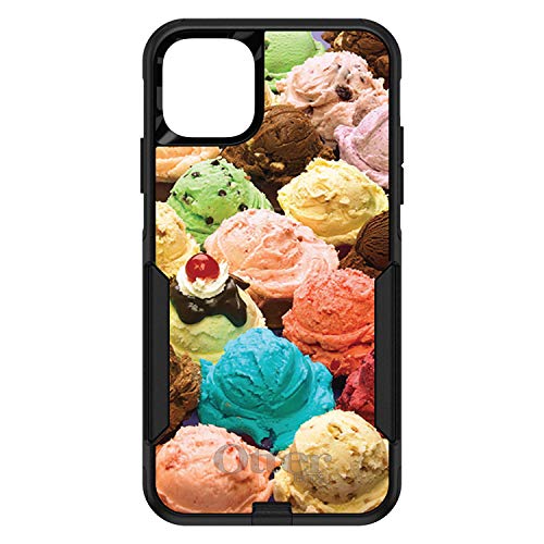 Ice Cream Scoops Cones On Black Case
