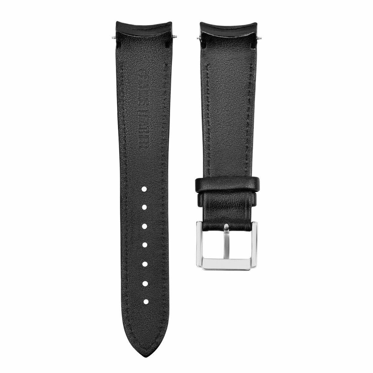 21mm Curved End Genuine Leather Watch Band Strap for Citizen Eco-Drive Promaster - Durable & Comfortable Replacement Strap for Diving, Outdoor & Daily Wear