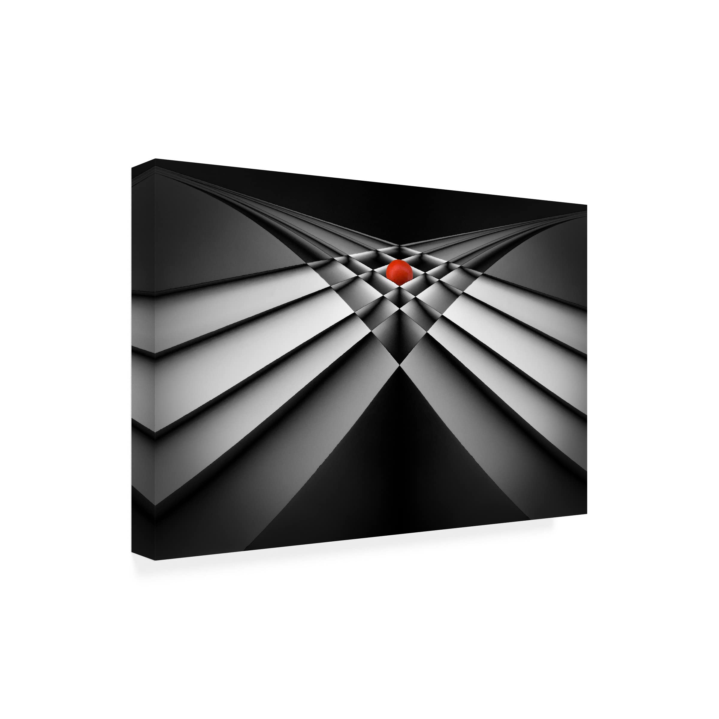 Jacqueline Hammer 'Paper Boxes' Canvas Wall Art Print - Modern Abstract Home Decor for Living Room, Bedroom & Office