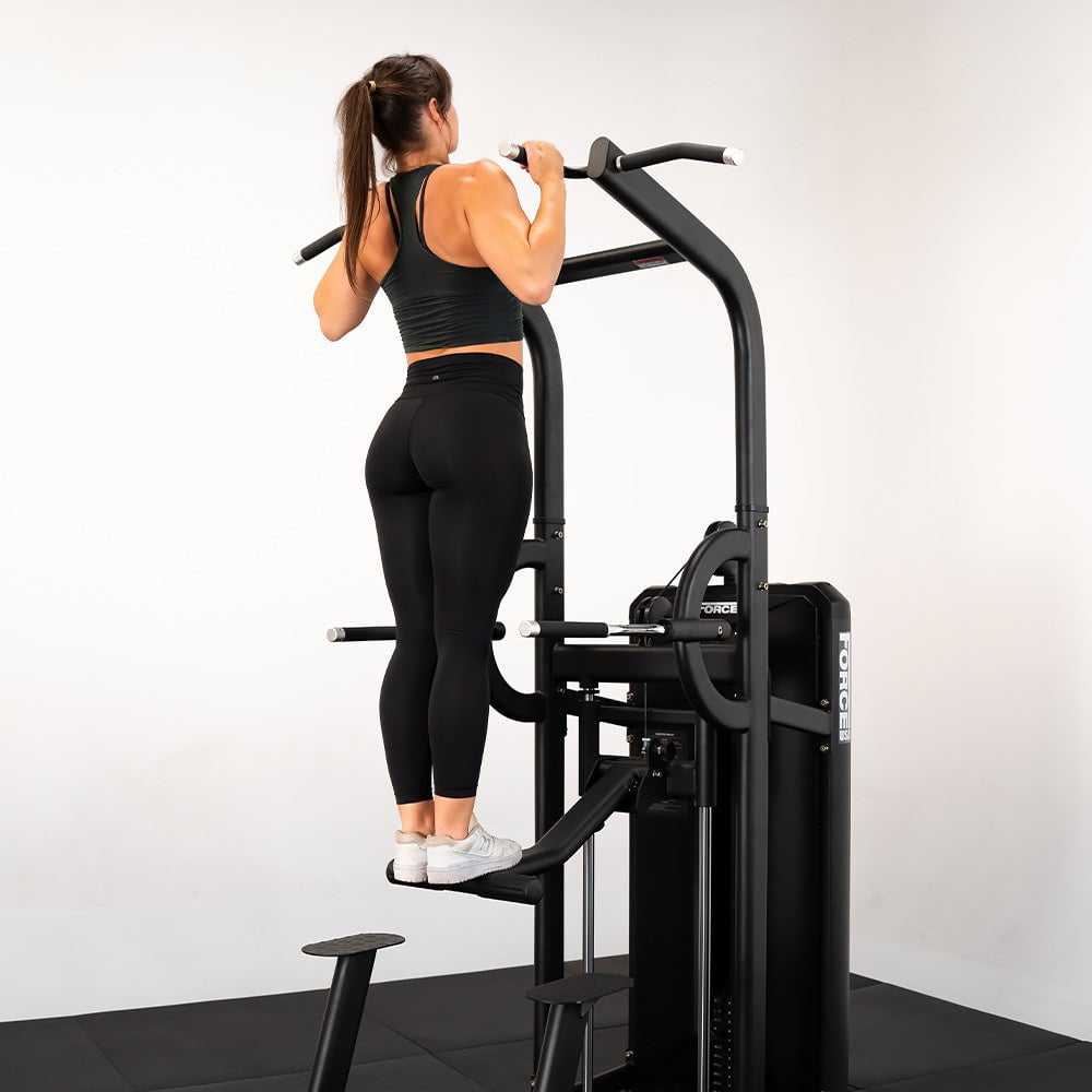 Force USA Solitude Assisted Chin Up & Dip Machine - Home Gym Strength Training Equipment for Pull Ups, Dips & Bodyweight Exercises - Perfect for Home Workouts & Fitness Enthusiasts