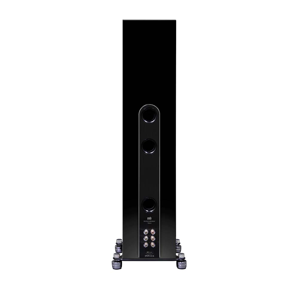 PSB Synchrony T800 High Gloss Black Bookshelf Speakers - Premium Audio for Home Theater & Music Listening