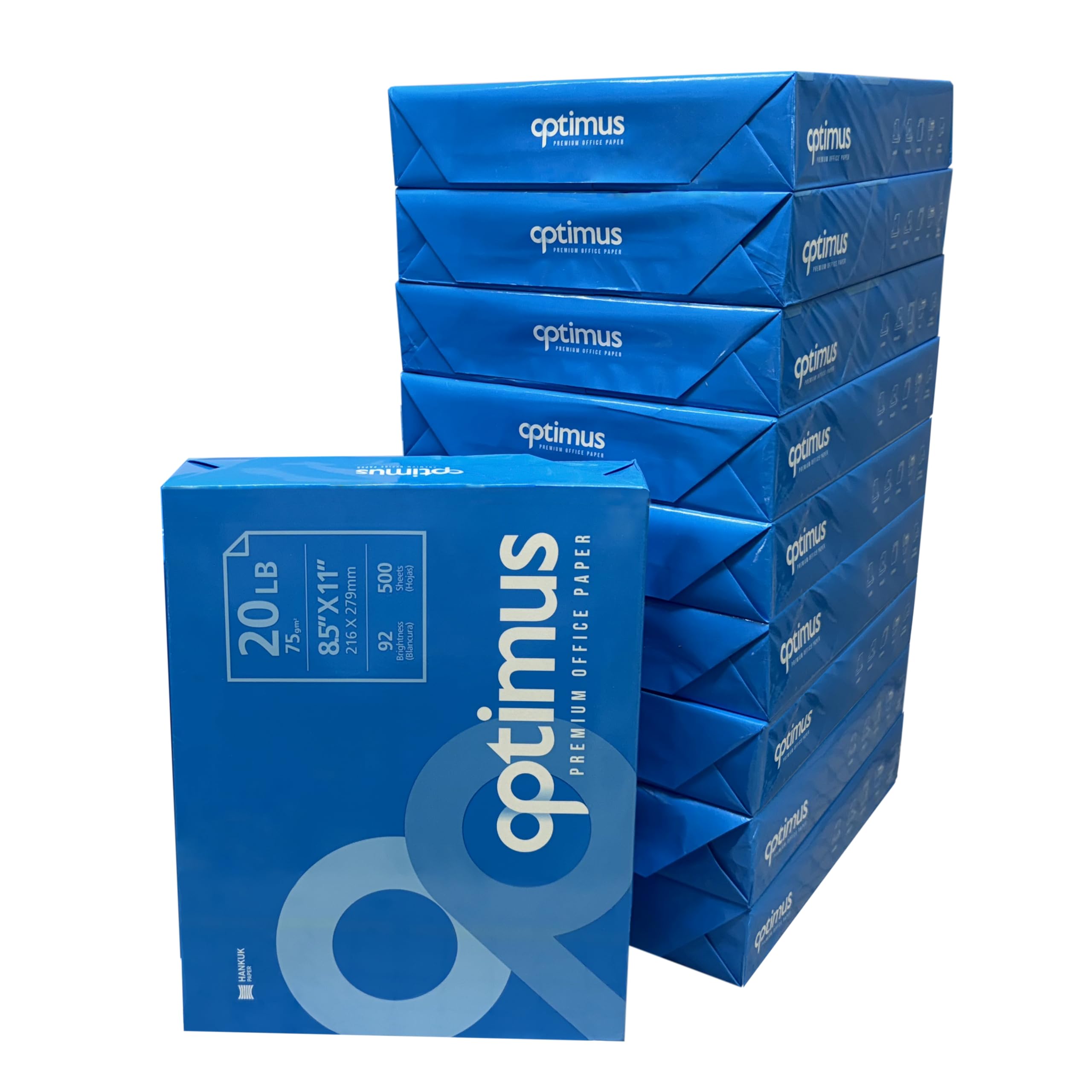 Premium Multipurpose Copy Printer Paper - 8.5” x 11”, 20 lb Weight, 5000 Sheets (10 Reams) - Bright White for Office, School & Home Printing, Copying & Faxing - Ideal for Documents, Reports & Presentations