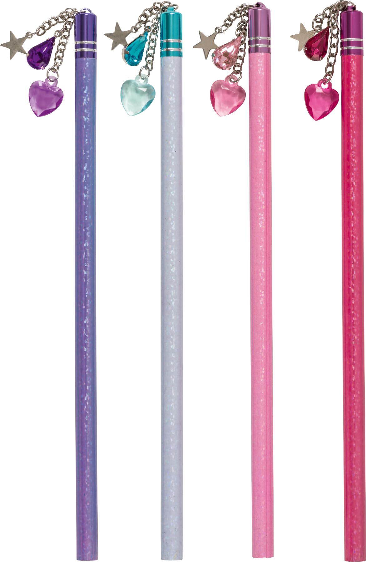 Baier Schneider Pencil & Girl with Pendant Necklace - Pink, Purple, Blue Jewelry Gift for Women | Perfect for Birthdays, Anniversaries & Valentine's Day Gifts