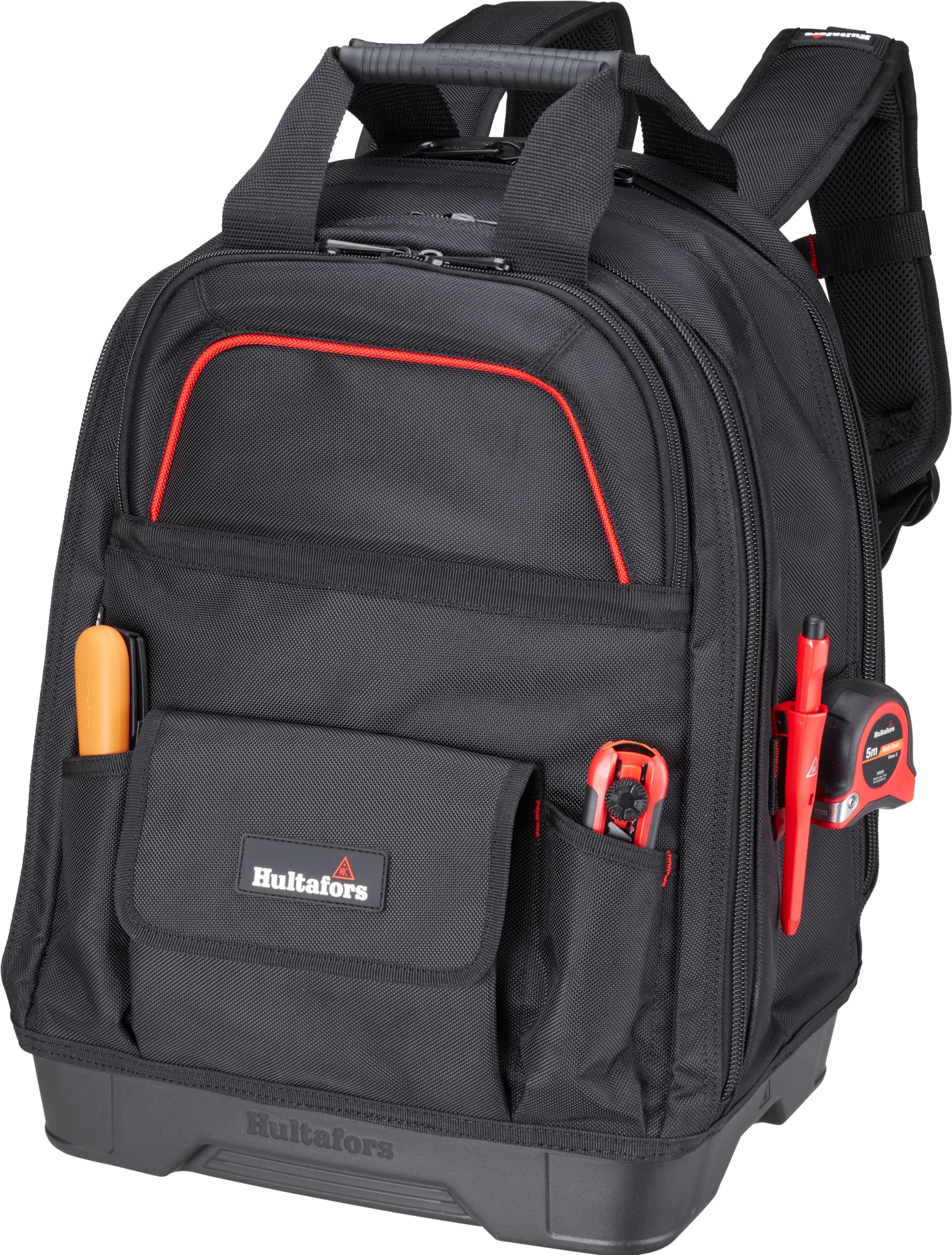 Hultafors Heavy-Duty Tool Backpack with 42 Pockets & Reinforced Bottom | Waterproof & Dirt-Resistant Base | Includes Laptop Compartment | Perfect for Construction, Electricians & Outdoor Work