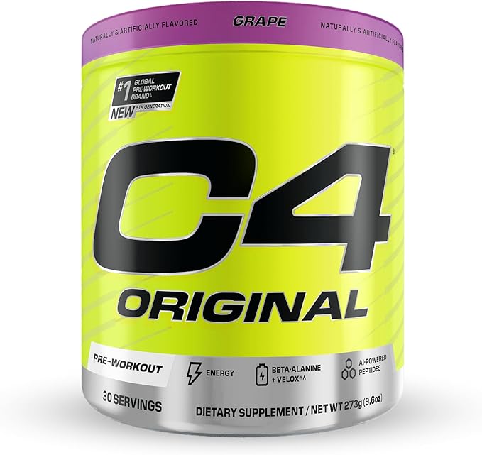 Cellucor C4 Original Pre Workout Powder - Energy & Endurance Booster for Gym, Running & Fitness Training