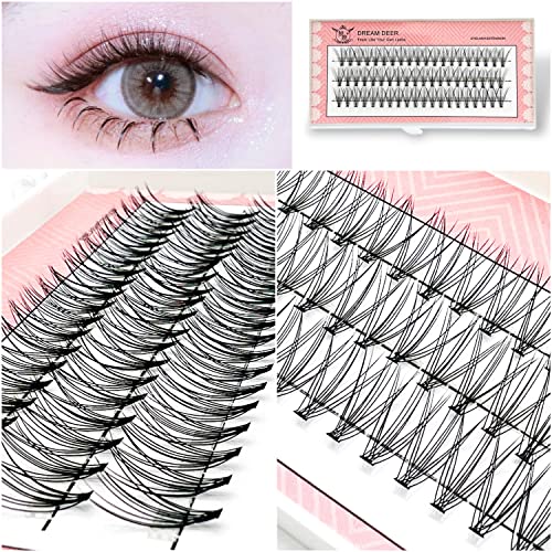 CB 3 Trays Cluster Eyelash Extensions - DIY Individual False Lashes for Volume & Length (10mm, C Curl, 180 Pcs) - Perfect for Home Use, Parties & Special Occasions