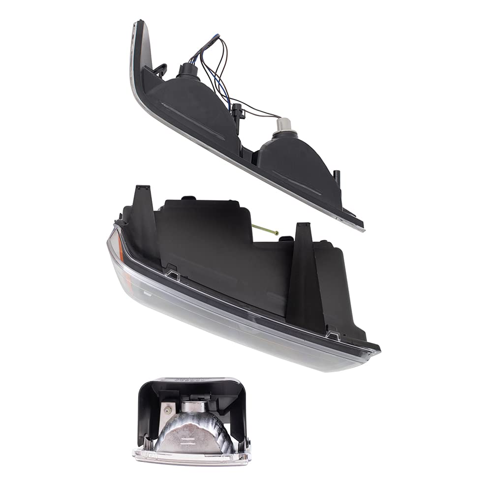 Brock Replacement Headlights Set - Driver & Passenger Side Headlights, Parking Signal Lights & Fog Lights - 6 Piece Kit Compatible with 2004-2012 Chevy Colorado & GMC Canyon Trucks - Perfect for Night Driving & Off-Road Adventures