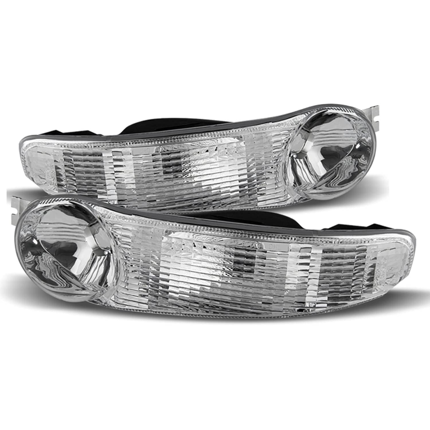 AKKON LED Tube DRL Projector Headlights & Bumper Lights for 1999-2006 GMC Sierra Yukon XL Denali - Chrome Housing | Upgrade Your Truck's Style & Night Visibility